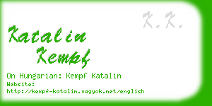 katalin kempf business card